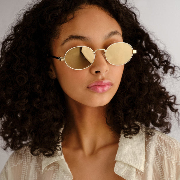 Le Specs Sunglasses - Poseidon Deux Ltd Edt- Gold Ivory 2465413
