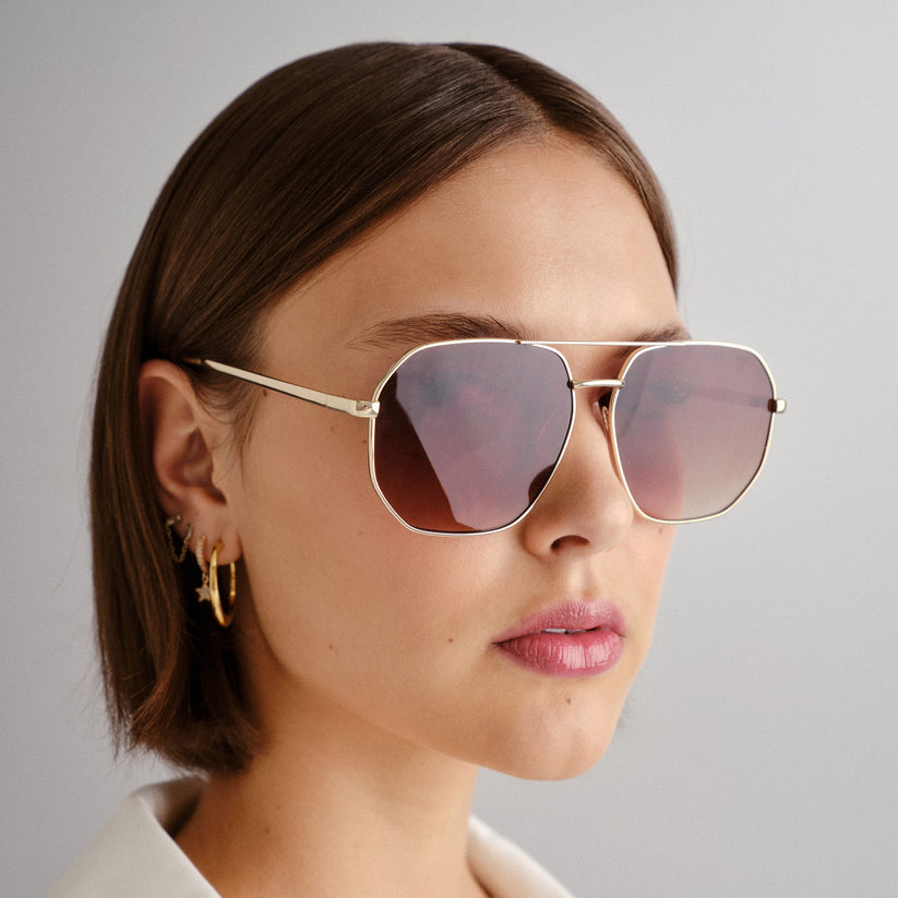 Aire Sunglasses - Corvus - Gold 2442293