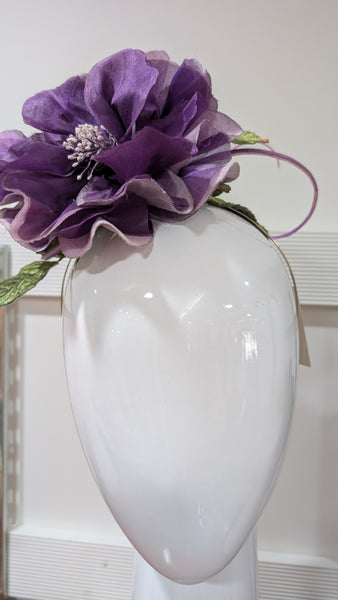 Melanie Ferrero - Purple Large Flower Headband
