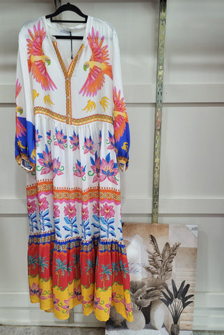 The Italian Closet - Wonderland White Lotus Inspired Resort Dress - Blue