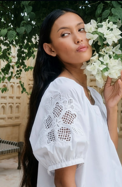 Isle of Mine - Nilsa Button Top - Lotus