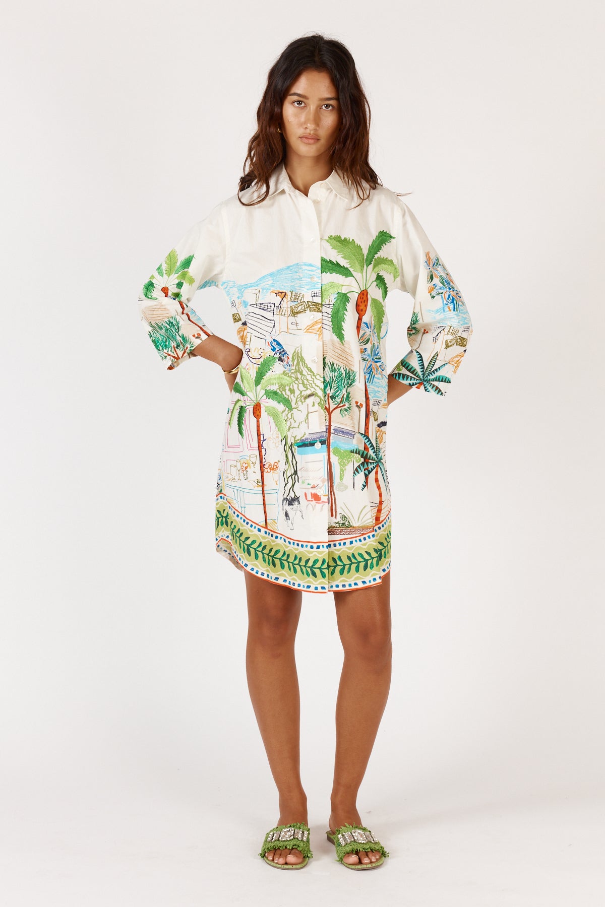 Rubyyaya - Cest La Vie Shirtmaker Dress - White