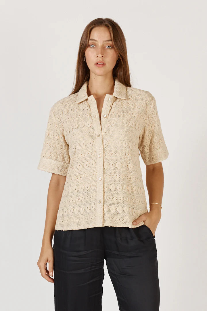 Rubyyaya - Columbus Shirt - Cream FINAL SALE