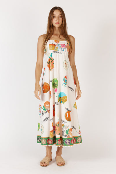 Rubyyaya - Down Under Sundress - White