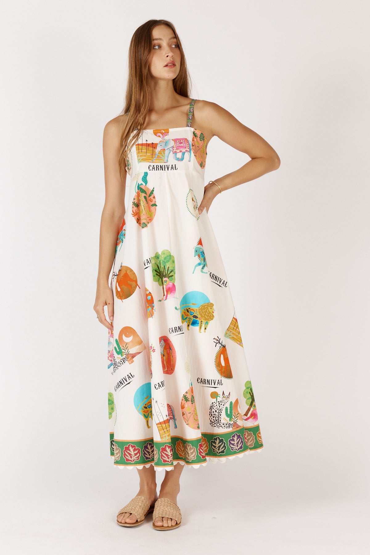 Rubyyaya - Down Under Sundress - White