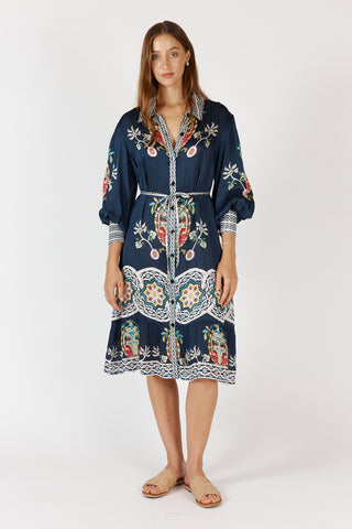 Rubyyaya - Garcia Dress - Navy PRESALE JULY DELIVERY