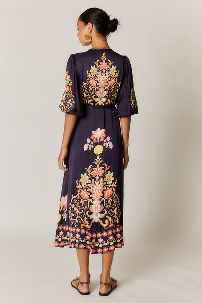 Rubyyaya - Gazte Wrap Dress - Burgundy PRESALE JULY DELIVERY