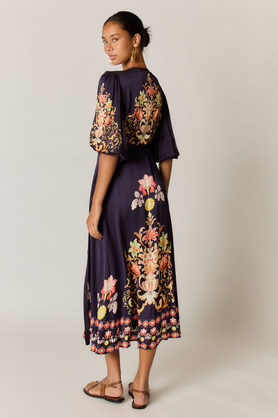 Rubyyaya - Gazte Wrap Dress - Burgundy PRESALE JULY DELIVERY