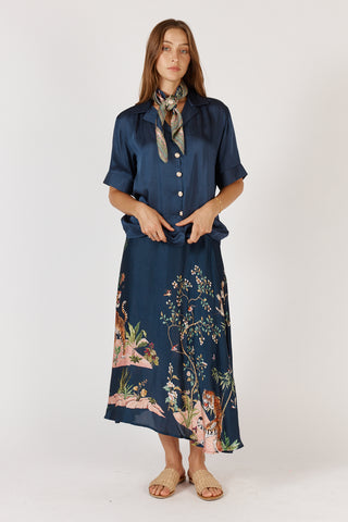 Rubyyaya - Michali Scarf - Navy&nbsp;