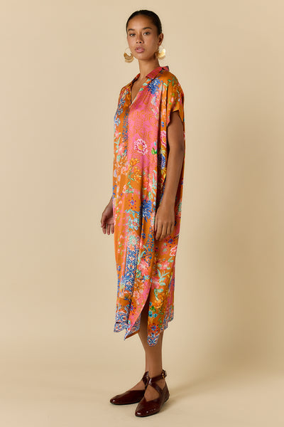 Rubyyaya - Songbird Kaftan Dress - Tobacco