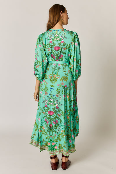Rubyyaya - Tatiana Wrap Dress - Green PRESALE AUG DELIVERY