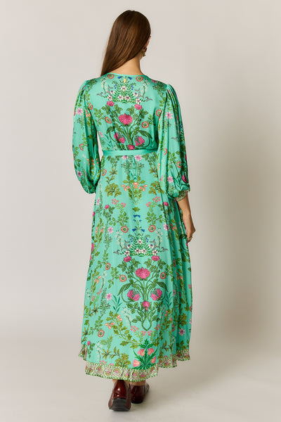 Rubyyaya - Tatiana Wrap Dress - Green PRESALE AUG DELIVERY