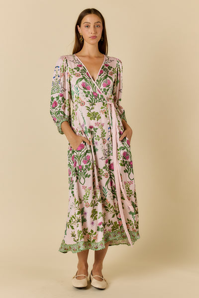 Rubyyaya - Tatiana Wrap Dress - Pink