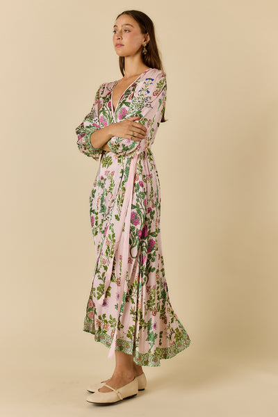 Rubyyaya - Tatiana Wrap Dress - Pink