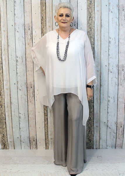 Imagine - Mocha Cappuccino Silk Gia Pant with Split 10IM2184M