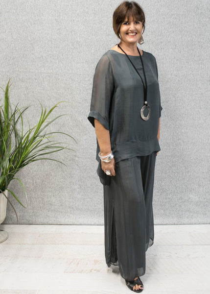 Imagine - Granite Silk Gia Pant with Split 10IM2184G