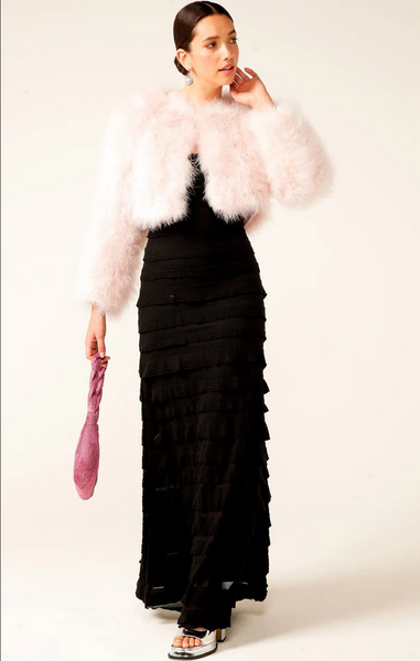 Sacha Drake Maddison Maxi Ruffle Dress - Black