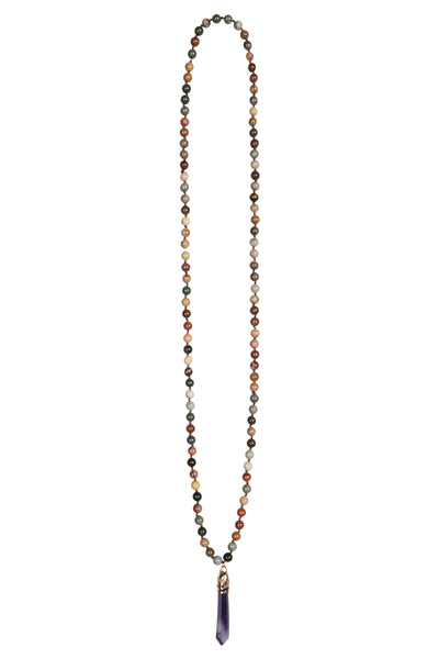 Eb & Ive - Raine Stone Necklace - Winter, Mystic, Olive, Acorn or Henna