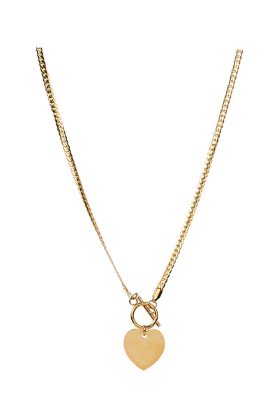 Eb & Ive - Ceduna Necklace - Gold Disc, Pearl or Gold Heart