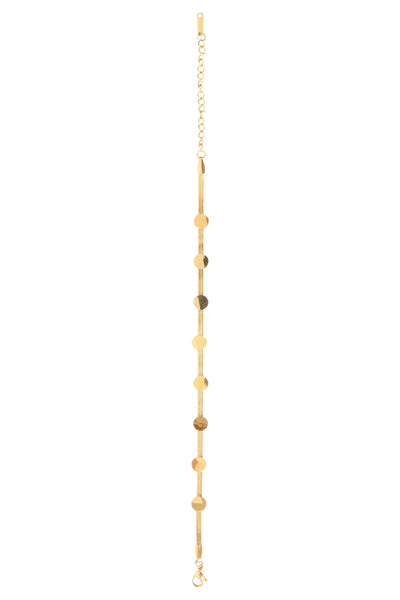 Eb & Ive - Ceduna Bracelet - Gold Disc, Pearl or Gold Heart