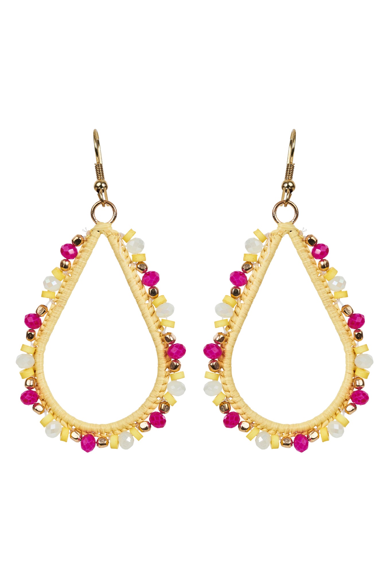 Eb & Ive - Mimosa Teardrop Earring - Indigo, Honeycomb or Candy