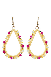 Eb & Ive - Mimosa Teardrop Earring - Honeycomb