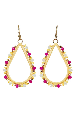 Eb & Ive - Mimosa Teardrop Earring - Honeycomb