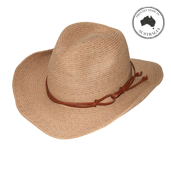 Canopy Bay by Deborah Hutton - Hat - Bedarra - Natural w Tan Trim