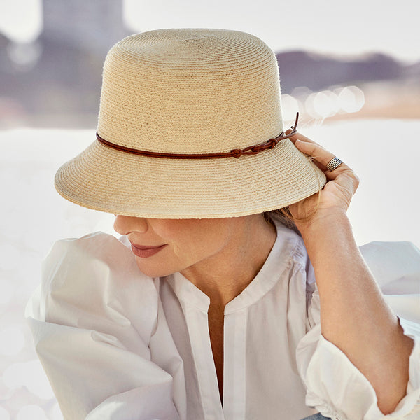 Canopy Bay by Deborah Hutton - Hat - Hepburn Bucket - Bleach