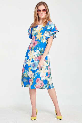 Curate - Romanticaly Involved Dress - Blue Floral