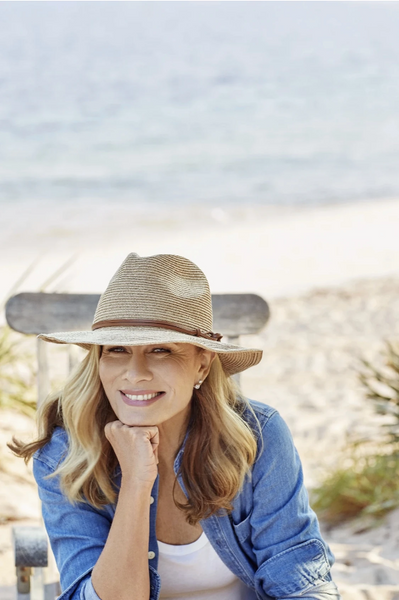Canopy Bay by Deborah Hutton - Hat - Bedarra - Natural w Tan Trim