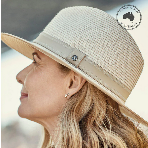 Canopy Bay by Deborah Hutton - Hat - Portland Fedora - Mixed Wheat