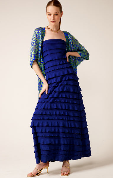 Sacha Drake - Maddison Maxi Ruffle Dress - Sapphire