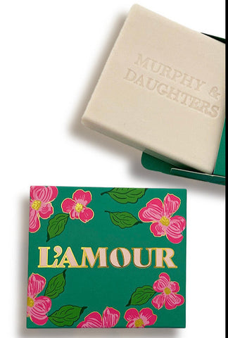Murphy & Daughters - L'AMOUR  Geranium - Message on Soap
