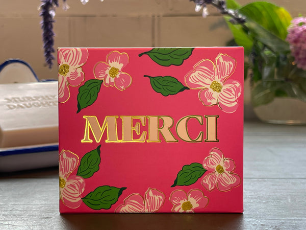 Murphy & Daughters - MERCI Rose - Message on Soap