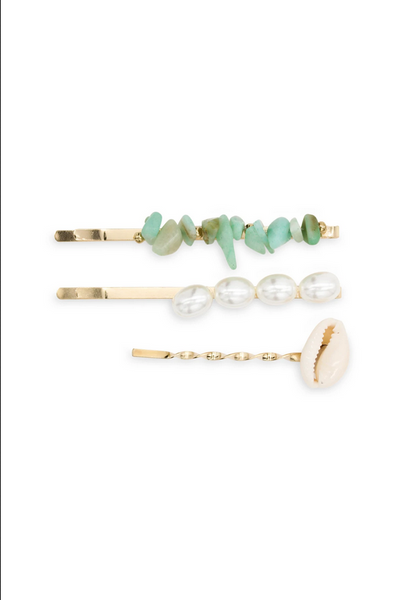 Morgan & Taylor - Aqua Ciello Hair Clip Set