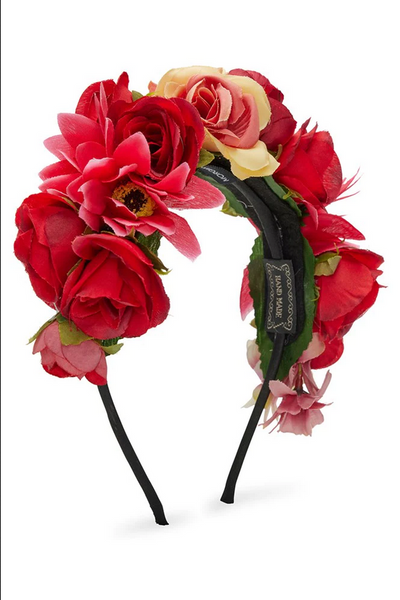 Morgan & Taylor - Floral Red Adelina Headband FS1026