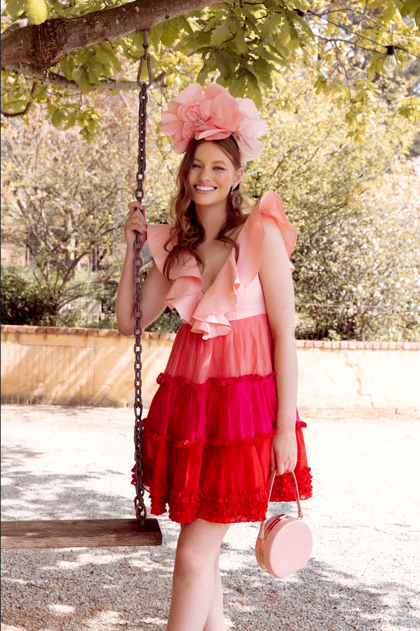 Morgan & Taylor - Pale Coral Cindy Fascinator FS400