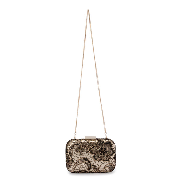 Olga Berg - Gold Gracie Metallic Lace Pod Bag - OB7372