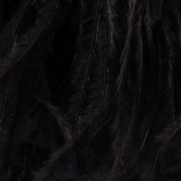 Olga Berg - Black  PENNY Feathered Frame Bag Black OB6433