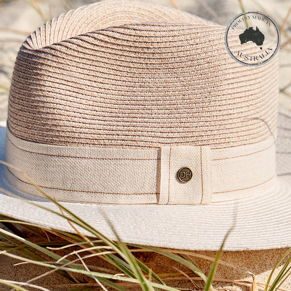 Canopy Bay by Deborah Hutton - Hat - Peta - Mix Camel Ivory