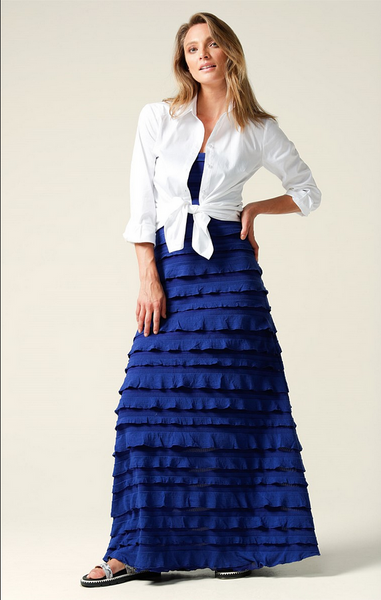 Sacha Drake - Maddison Maxi Ruffle Dress - Sapphire