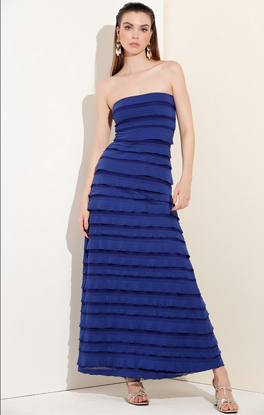 Sacha Drake - Maddison Maxi Ruffle Dress - Sapphire