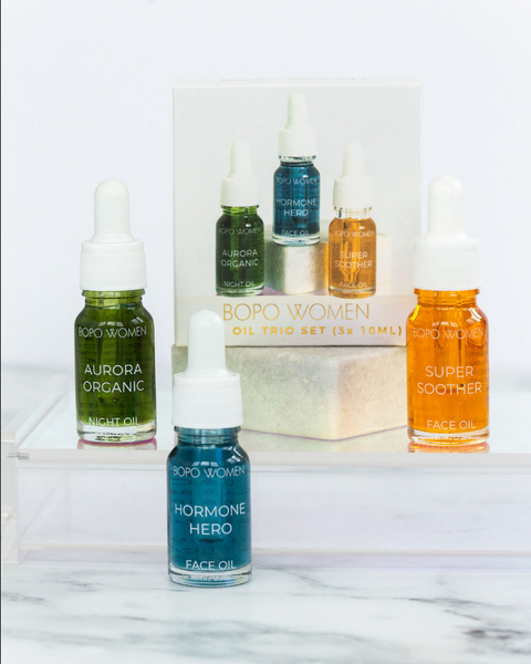 Bopo Women - Mini Face Oil Sampler Trio