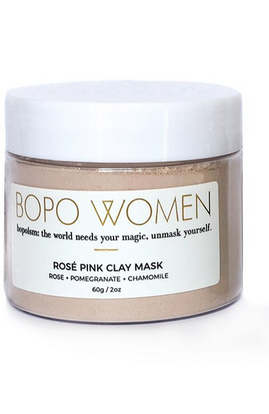 Bopo Women - Rose Pink Clay Mask & mini oil set