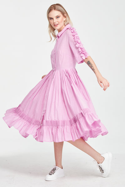 Trelise Cooper - Pleat Street Dress - Lilac
