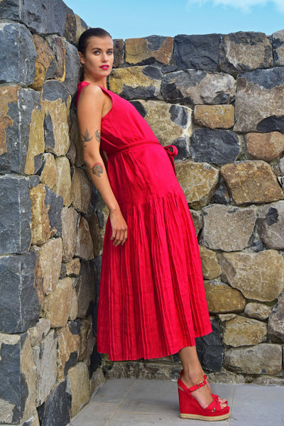 SALE - Trelise Cooper - Pleat & Tidy Dress - Red