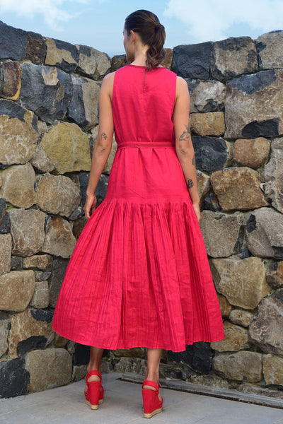 SALE - Trelise Cooper - Pleat & Tidy Dress - Red
